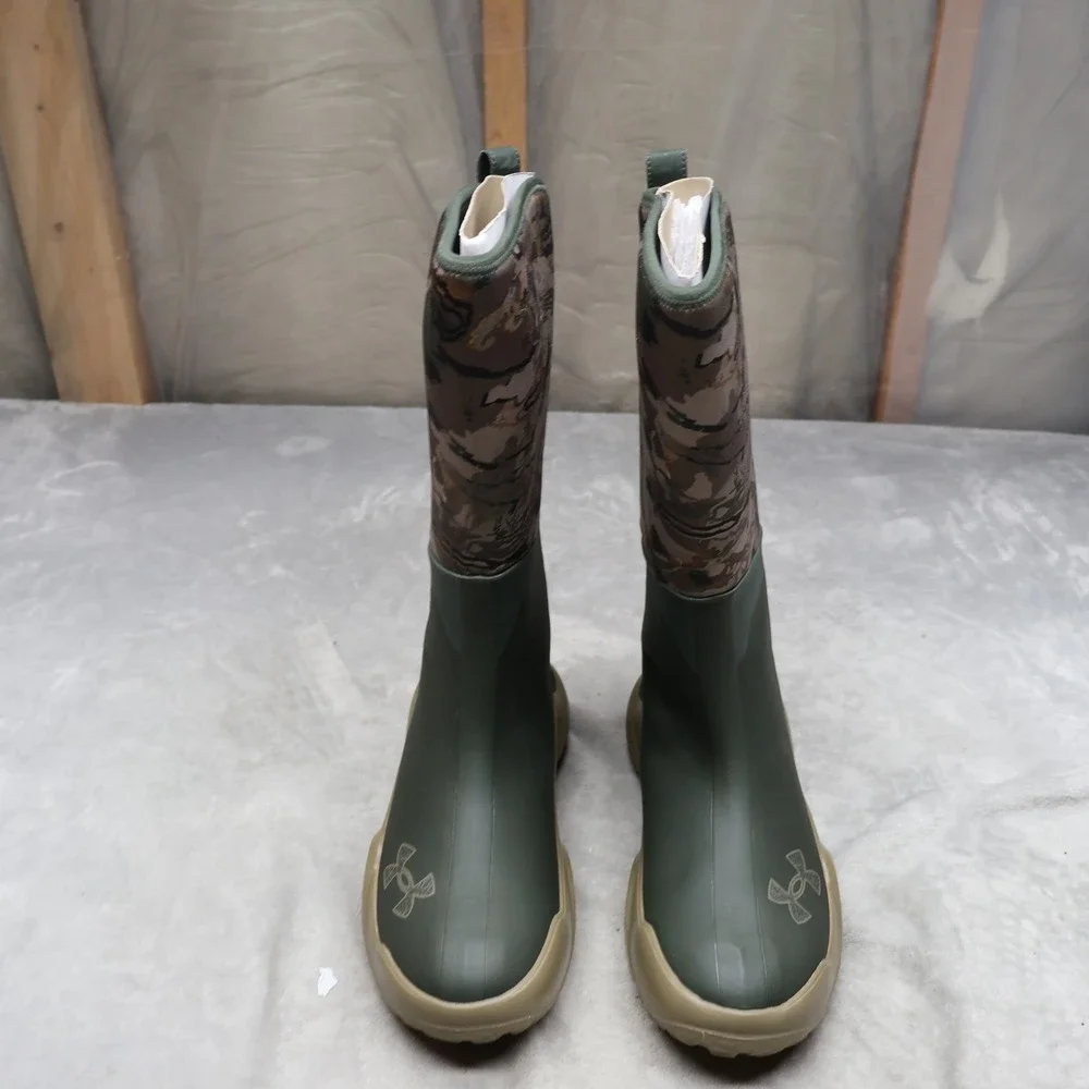 Under Armour Mens‎ 9 Boots Camo Mud Freek Storm Proof Rubber Hunting Outdoor NEW